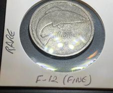 Rare 1930 Irish Silver Florin and Mule Half Crown