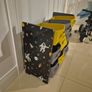 kid space themed storage rack and baskets,Grey and Yellew baskets Image 3