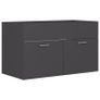 Sink Cabinet with Built-in Basin Grey Chipboard Image 5