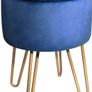 Velvet Dressing Table Stool, Round Vanity Stool with Storange, Bedroom Ottoman Stool with Metal Legs for Home Living Room Fitting Room Bedroom MULTIPLE COLOURS AVAILABLE (FREE POSTAGE) Image 4