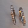 0.54ct lab grown diamond hoop earrings Image 6