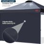 Durable Ez Pop-up Gazebo Tent with 1 Sidewall (2.5x2.5M,Black) Image 7