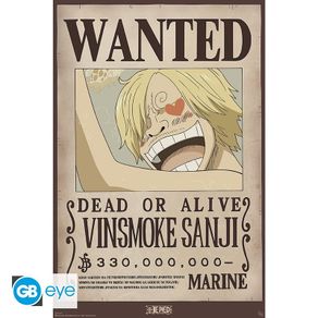 One Piece Sanji Bounty Poster