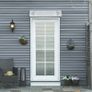 Door Canopy Awning Outdoor Window Rain Shelter Cover for Front/Back Door Porch Clear 100 x 75cm Image 3