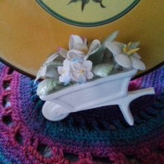 Royal Doulton China Posy Wheelbarrow