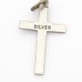 925 Sterling Silver Cross Charm Pendant Image 3