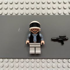 lego Star Wars sw0187 Rebel Fleet Trooper / Rebel Scout Trooper minifigure - Plain Vest, Frown
