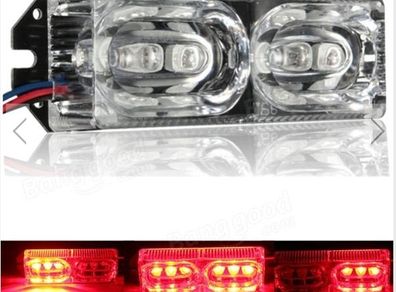 12V 6LEDs  Warning  Light  Strobe Flashing Emergency Lamp