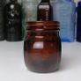 70 - Vintage 4oz Marmite Dark Brown Glass Jar Image 5