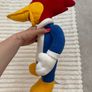 Vintage Woody Woodpecker Plush approx. 19" Walter Lantz Universal Studios Play by Play Plush Toy Used His head is FALLING down Please look a t the pictures Image 4
