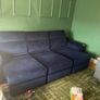 Blue Navy Couch 4 seats NEW paid 2500 in it Image 2