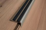 Stair Nosing With Rubber Insert Anodised Aluminium 35mm X 19.5mm X 1000mm