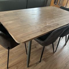 dining table and chairs