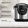 Multi Cooker, 6-in-1 Functions, Steaming, Sauteing, Stewing, Slow Cooking, 24hr Delay Timer, 4L Ceramic Pot (feeds up to 4 people), Removable Cooking Pot, Dishwasher Safe Parts (FREE POSTAGE) Image 2