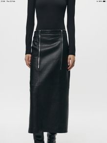 Zara ZW collection real leather skirt, new, size M ,RRP 199
