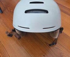 BTWIN City Cycling Helmet with Visor and Rear Light 900