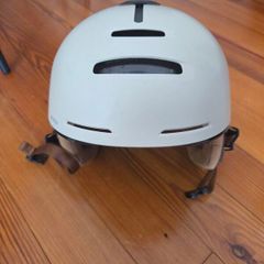 BTWIN City Cycling Helmet with Visor and Rear Light 900
