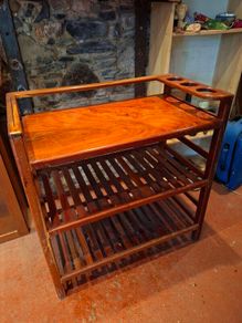 Vintage Wooden Drinks Stand / Home Bar