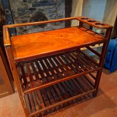 Vintage Wooden Drinks Stand / Home Bar
