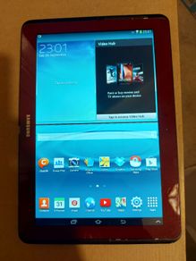 Samsung Galaxy Tab 2, 10.1 inch, Red, 16GB, Dead line of pixels across screen, otherwise good condition