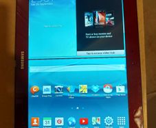 Samsung Galaxy Tab 2, 10.1 inch, Red, 16GB, Dead line of pixels across screen, otherwise good condition