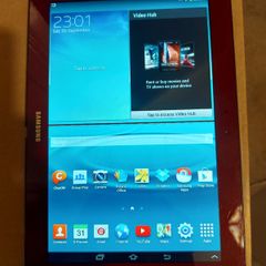 Samsung Galaxy Tab 2, 10.1 inch, Red, 16GB, Dead line of pixels across screen, otherwise good condition
