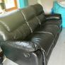 Recliner leather 3 seater Image 3