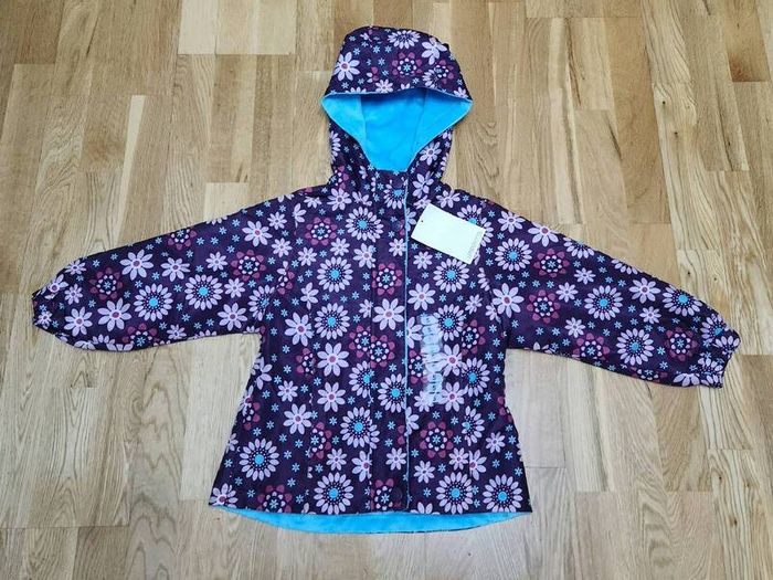 London Fog Jacket / Coat with hood - Purple Floral - Girls - Age 5 years - New with tag