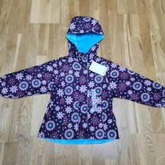 London Fog Jacket / Coat with hood - Purple Floral - Girls - Age 5 years - New with tag