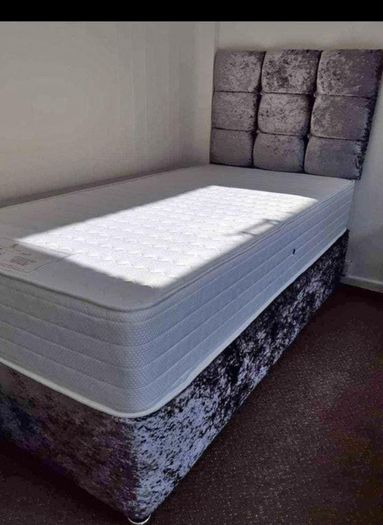 New Stylish single ,Double 4ft, 4ft6, King 5ft And 6ft Superking Sizes Divan Beds Instock. Drawers And Optional Tufted Mattresses Available. Free Delivery