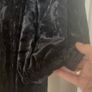 Black velvety peplum top Dunnes stores size S ( EU36/38) Image 3