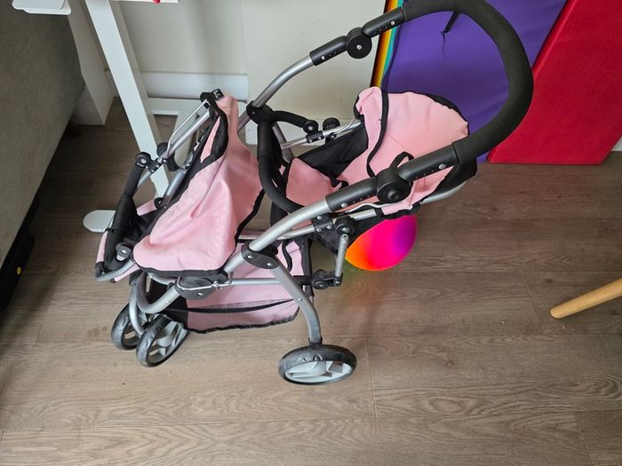 Silver Cross Twin Baby Doll Double Stroller