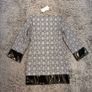 Black and Grey Plaid Dress Image 2