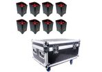 Q-Led Lighting Q4IP+ Uplights with Charging Flightcase (Case Of 8)