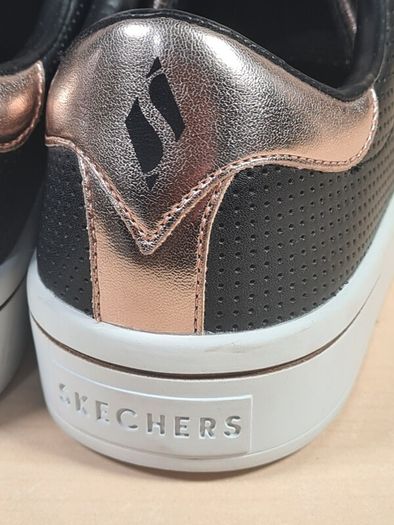 Womens Skechers Street Los Angeles Trainers Runners Black Rose Gold Size Uk 6.5 Eu 39.5  Hi Lite Metallic (AT2)