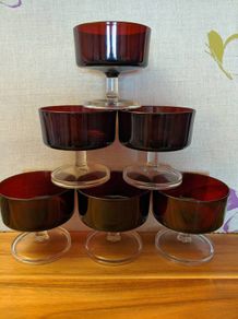 Vintage Ruby Red Glassware