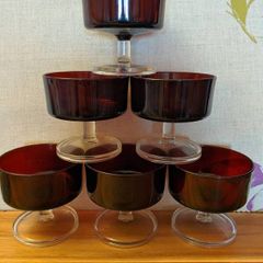 Vintage Ruby Red Glassware