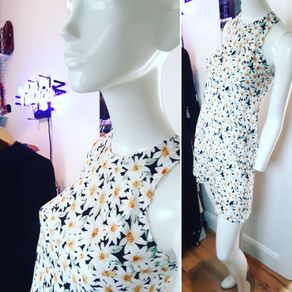 1990s Vintage Mini Dress Floral Grunge Y2K