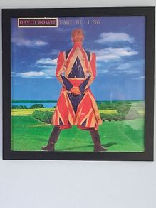 David Bowie - Earthling album cover  - framed print