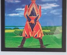 David Bowie - Earthling album cover  - framed LP cover print
