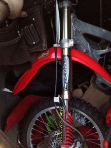 motorcycle parts forks and triple clamps like new