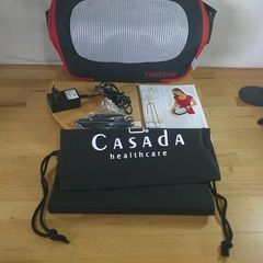 Casada Healthcare Twist2Go Cordless Shiatsu Massage Cushion with Heat & Car Adapter Boxed