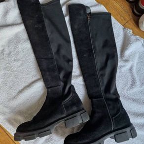 Alpe black suede boots size 40