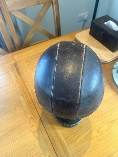 Antique French Motorcycle Helmet