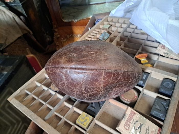 Vintage Leather Rugby Ball