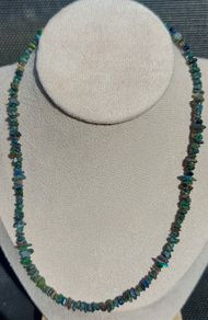 44ct Black Opal Necklace 46cm
