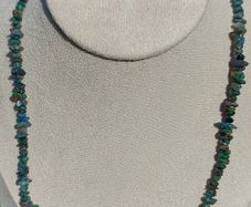 44ct Black Opal Necklace 46cm