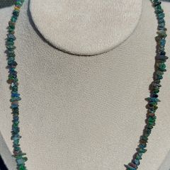 44ct Black Opal Necklace 46cm