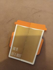 Mini coffee cup notebook