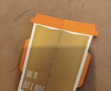 Mini coffee cup notebook